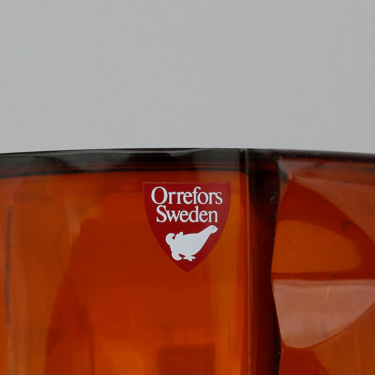 VAS, glas, Erika Lagerbielke, Orrefors, numrerad och signerad.