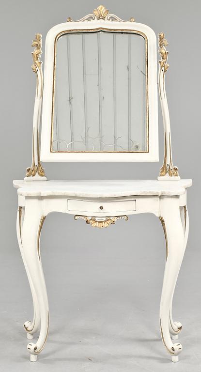 TOALETTBORD, rokokostil, omkring 1900.