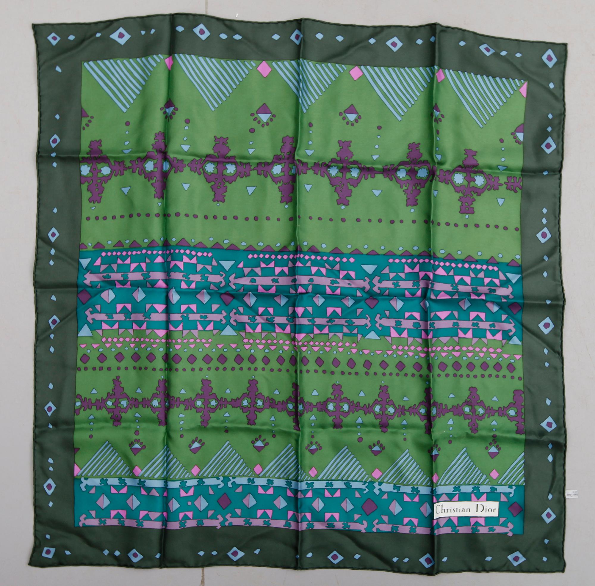 SCARFS, 2 st, silke, Christian Dior.