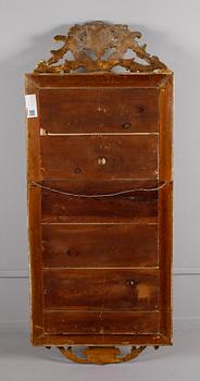 SPEGEL, bronserad, 1800-talets andra hälft.