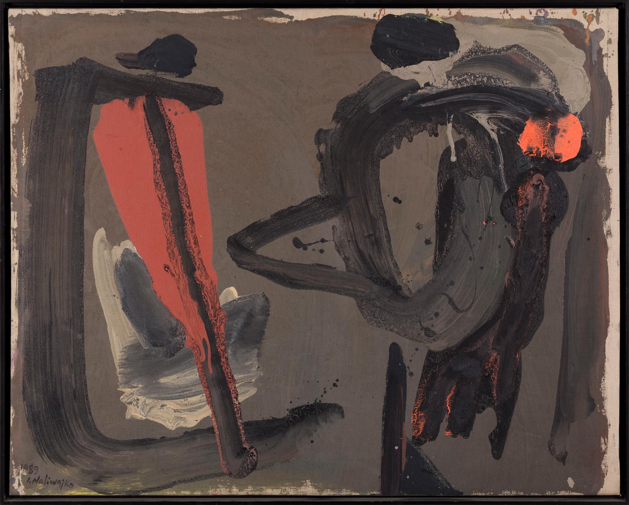Jan Naliwajko,  olja på duk, signerad o daterad 1989.