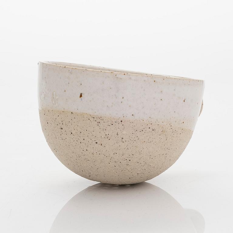 Kyllikki Salmenhaara, a stoneware tea strainer signed KS.