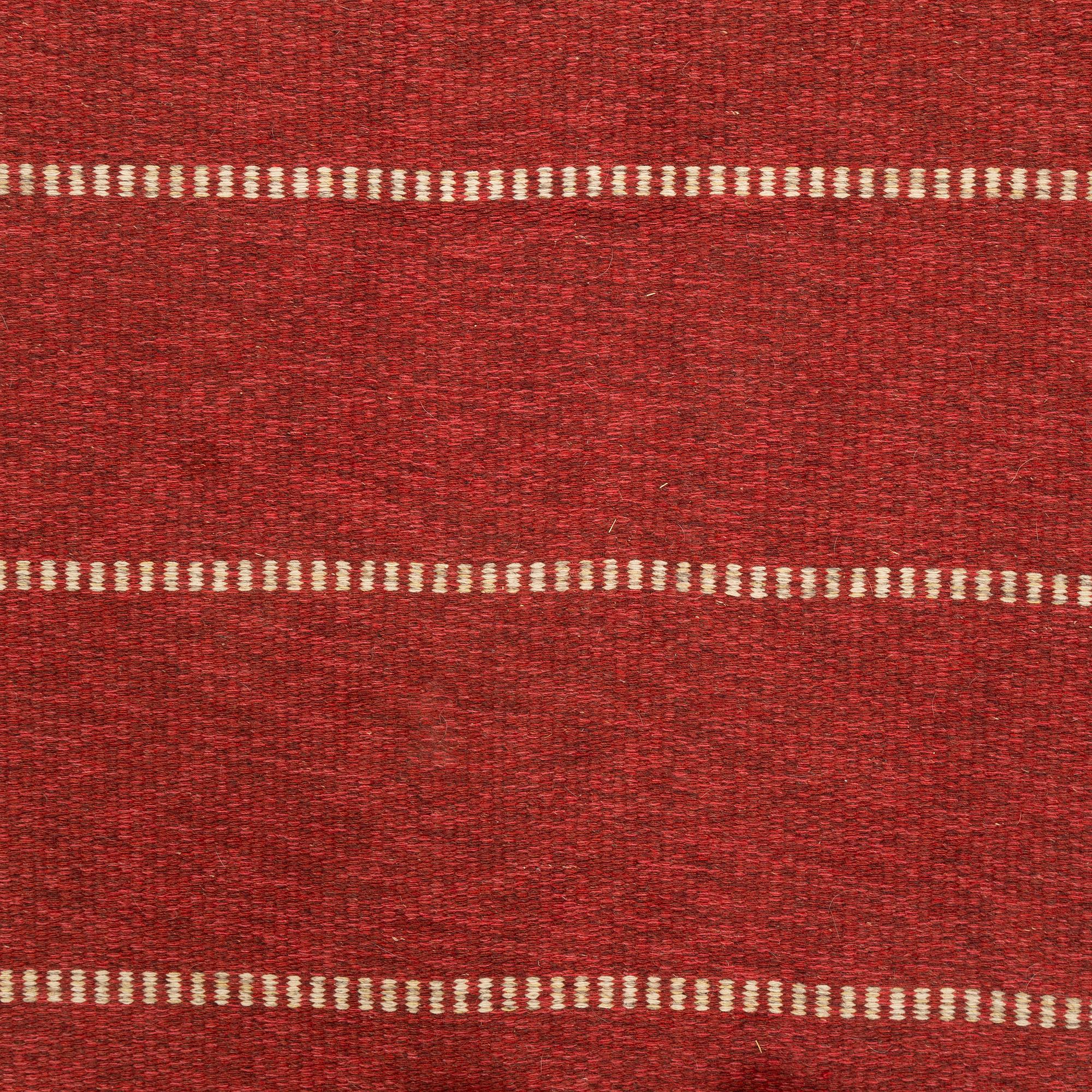 A Swedish flat weave rug, c. 310 x 190 cm.