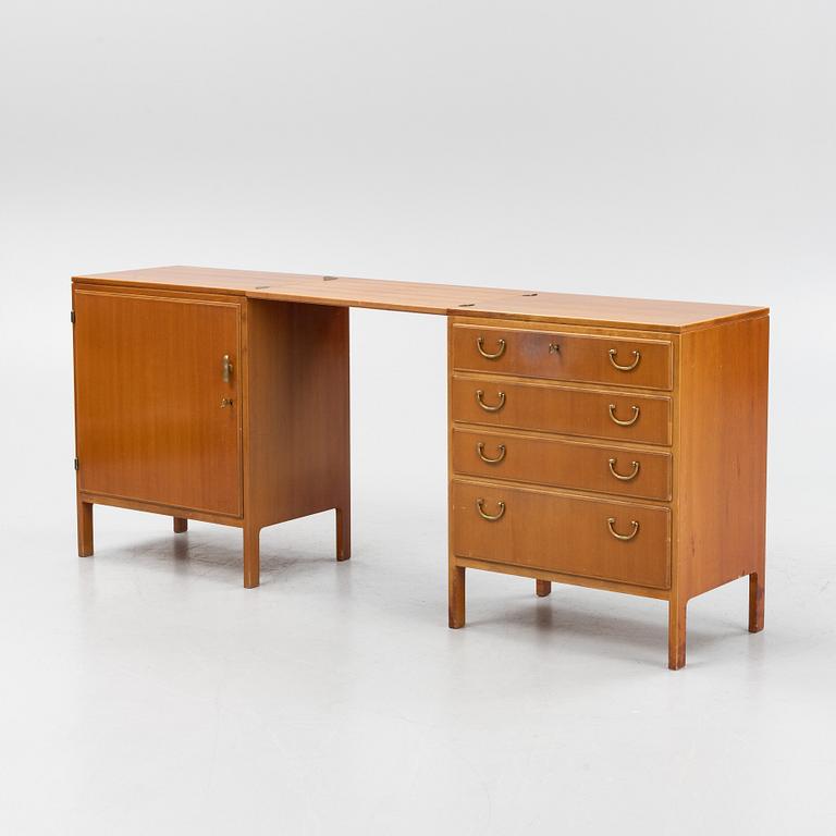 David Rosén, a 3-piece toilette table from the "Futura"-series, Nordiska Kompaniet, 1950s/60s.