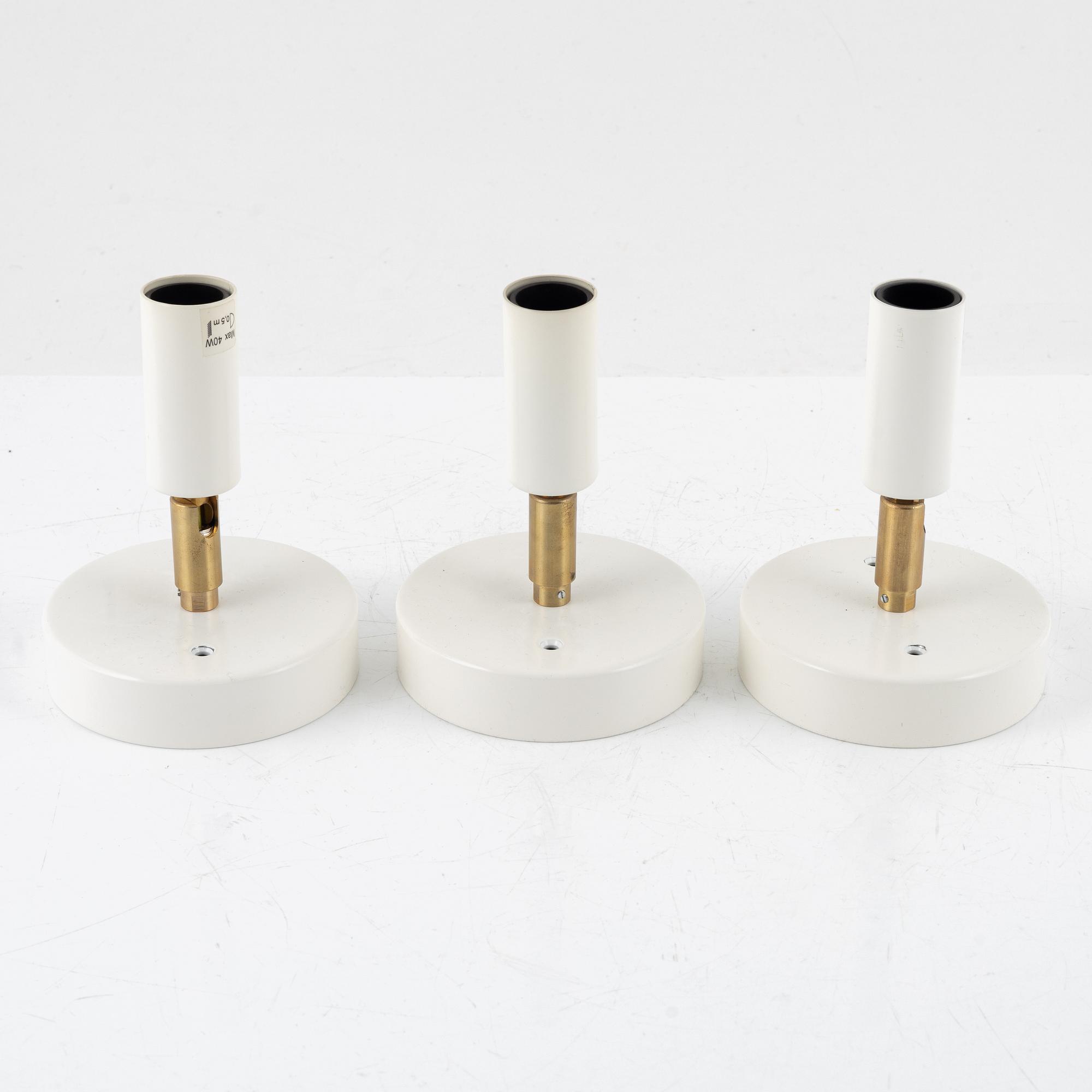 A set of three wall lamps, by Jonas Bohlin, "Star", Örsjö Lighting.