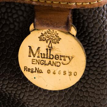 MULBERRY Vintage Scotchgrain Trout Satchel Bag.