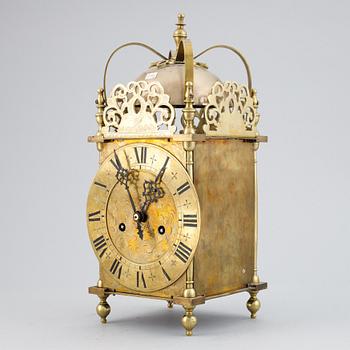 A lantern clock from Gustav Becker, later part of the 19th Century.