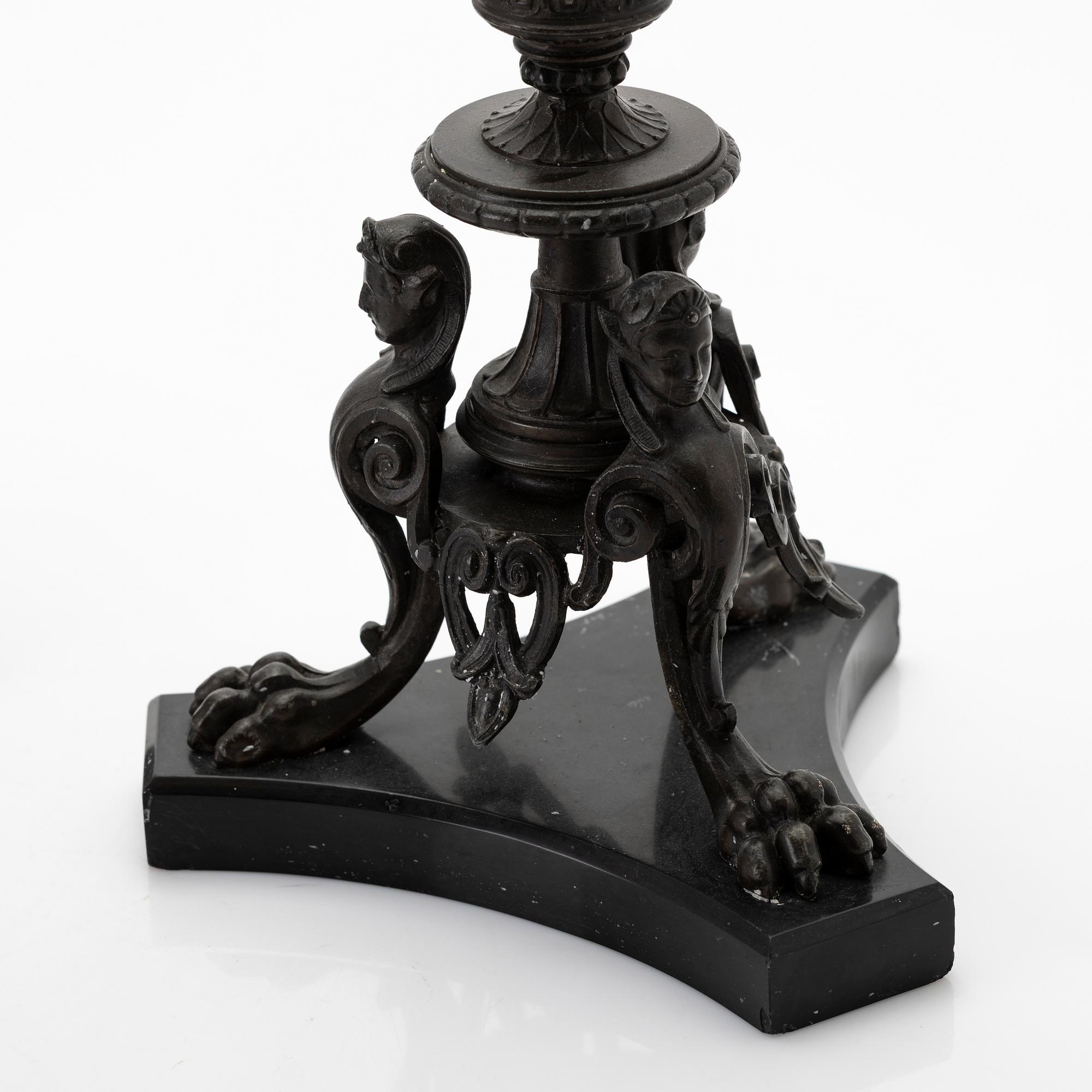 Candelabra, a pair, Empire style, early 20th century.