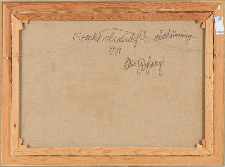ELIS RYBERG, oil on canvas, signed and dated 1971.