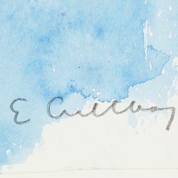 ERLAND CULLBERG, watercolor, signed.