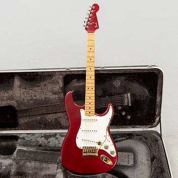 A 1980-81 Fender Stratocaster "Strat" electric guitar.