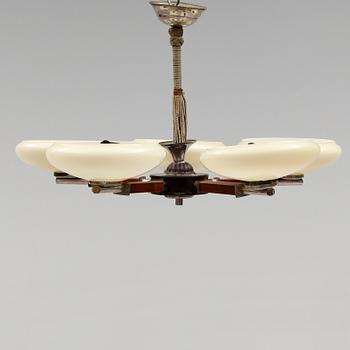 TAKLAMPA, 1900-talets första hälft. Höjd 42 cm.