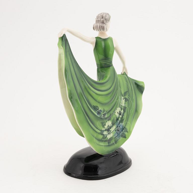 Stefan Dakon, a creamware Art Déco figurine, Goldscheider, Germany, 1930's/40's.