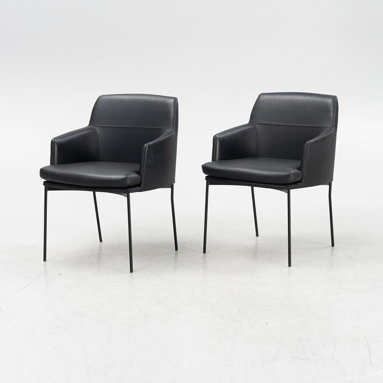 Claesson Koivisto Rune, karmstolar, 6 st, "Montevideo", Tacchini, Italien.
