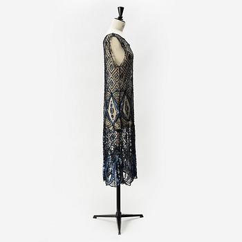 A sequin embroidered 1920's dress.