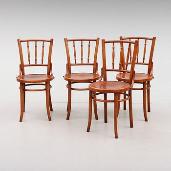 STOLAR, 4 st, Thonet, omkring år 1900.
