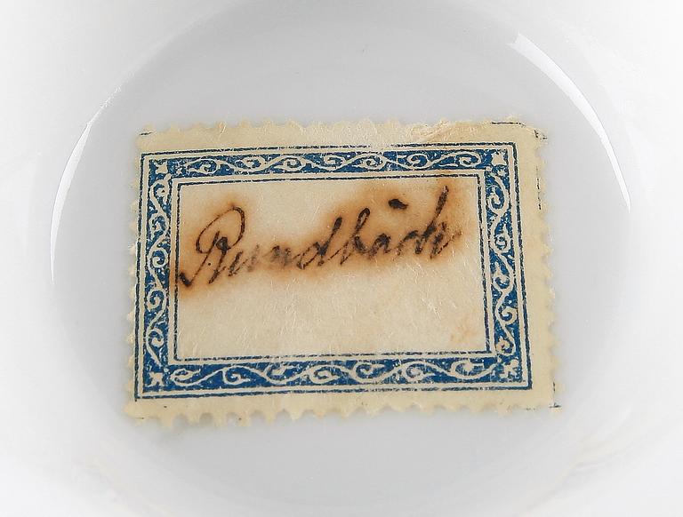 KAFFESERVIS, 12 delar, porslin, 1800-tal.