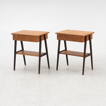 Sängbord, ett par, 1950/60-tal.