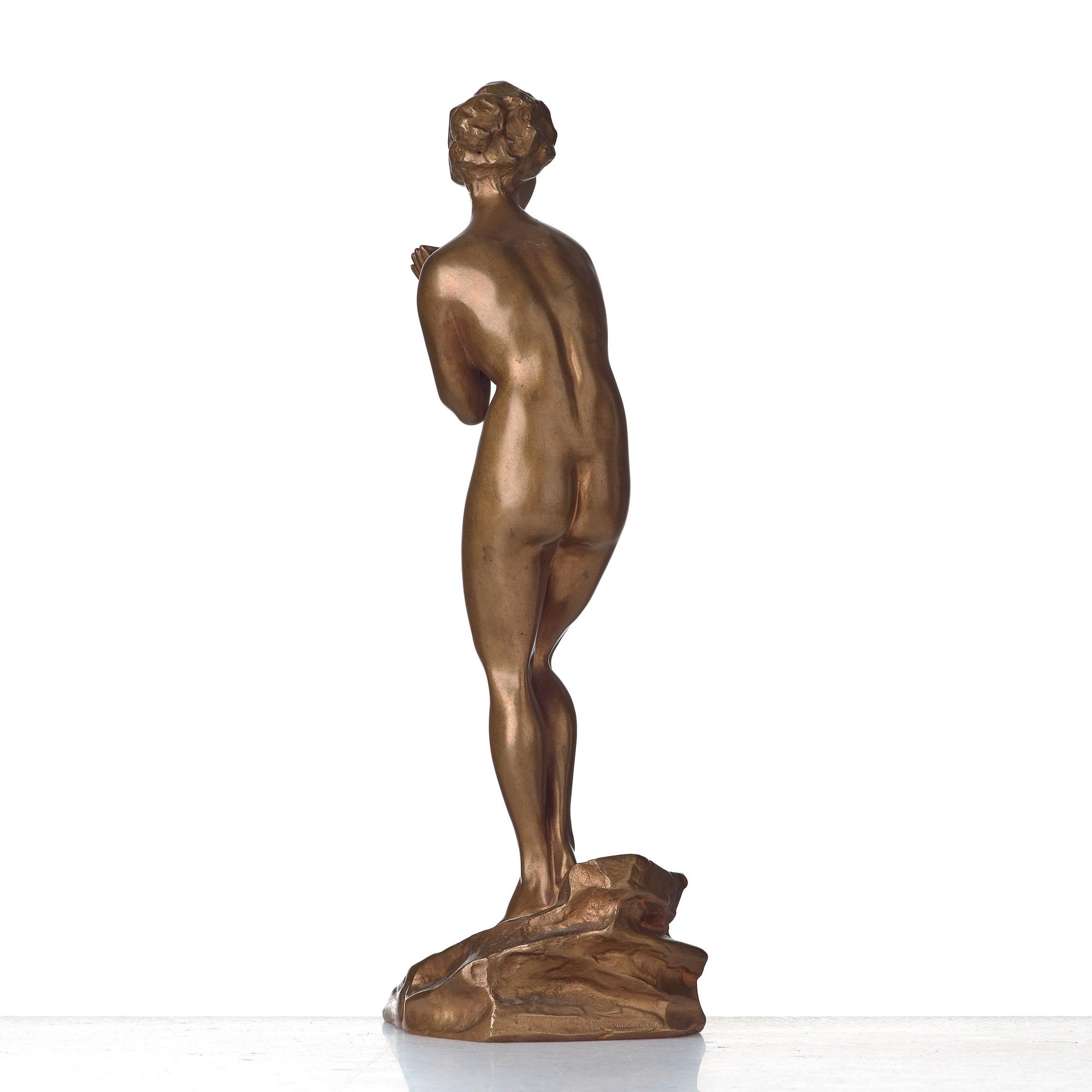 BORIS OSCAROVICH FRÖDMAN-CLUZEL, Skulptur, brons. sign, dat, gjutarstämpel. Höjd 39,5 cm.