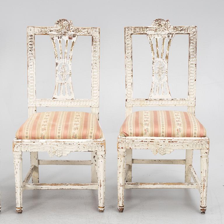 Stolar, 4 st, Lindome, 1700-talets slut, Sengustavianska.