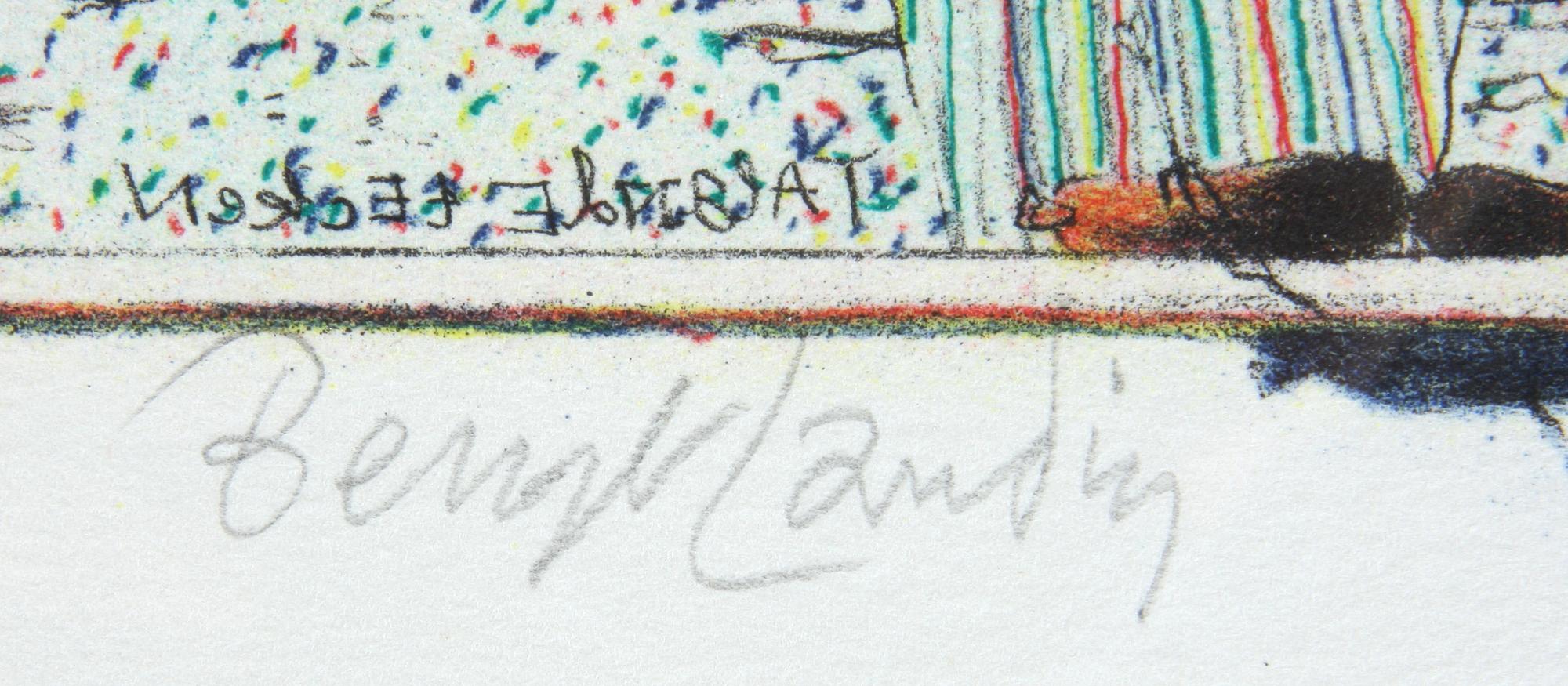 BENGT LANDIN, färglitografi, sign o numr.
