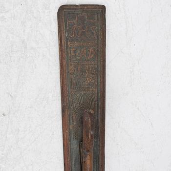 Mangeldon, southern Sweden, dated 1786.