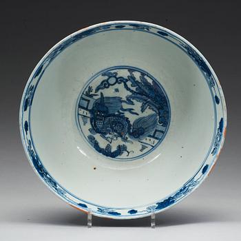 PRAKTSKÅL, porslin, Mingdynastin, Wanli (1572-1620).