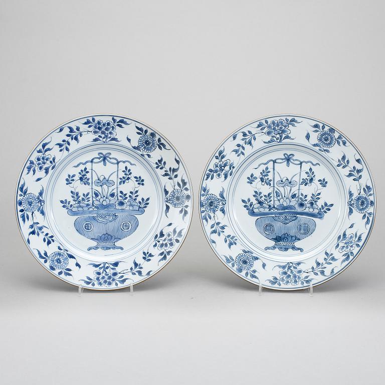 FAT, ett par, porslin, Kina, 1700-tal.
