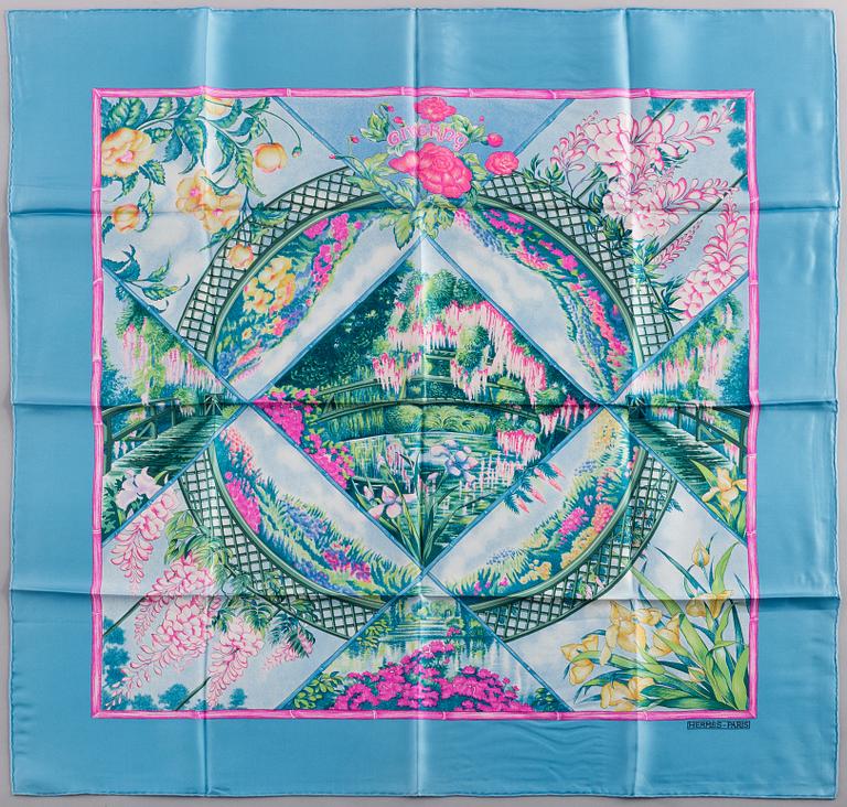 HERMÈS, scarf, "Giverny".