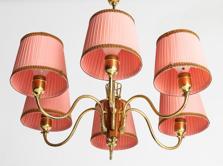 Ceiling lamp, 1940s-50s.