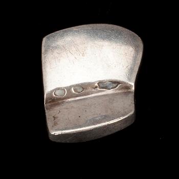 RING, silver, Lapponia 1972. Sign. Poul. (Poul Hovgaard) Vikt 24,3 g.