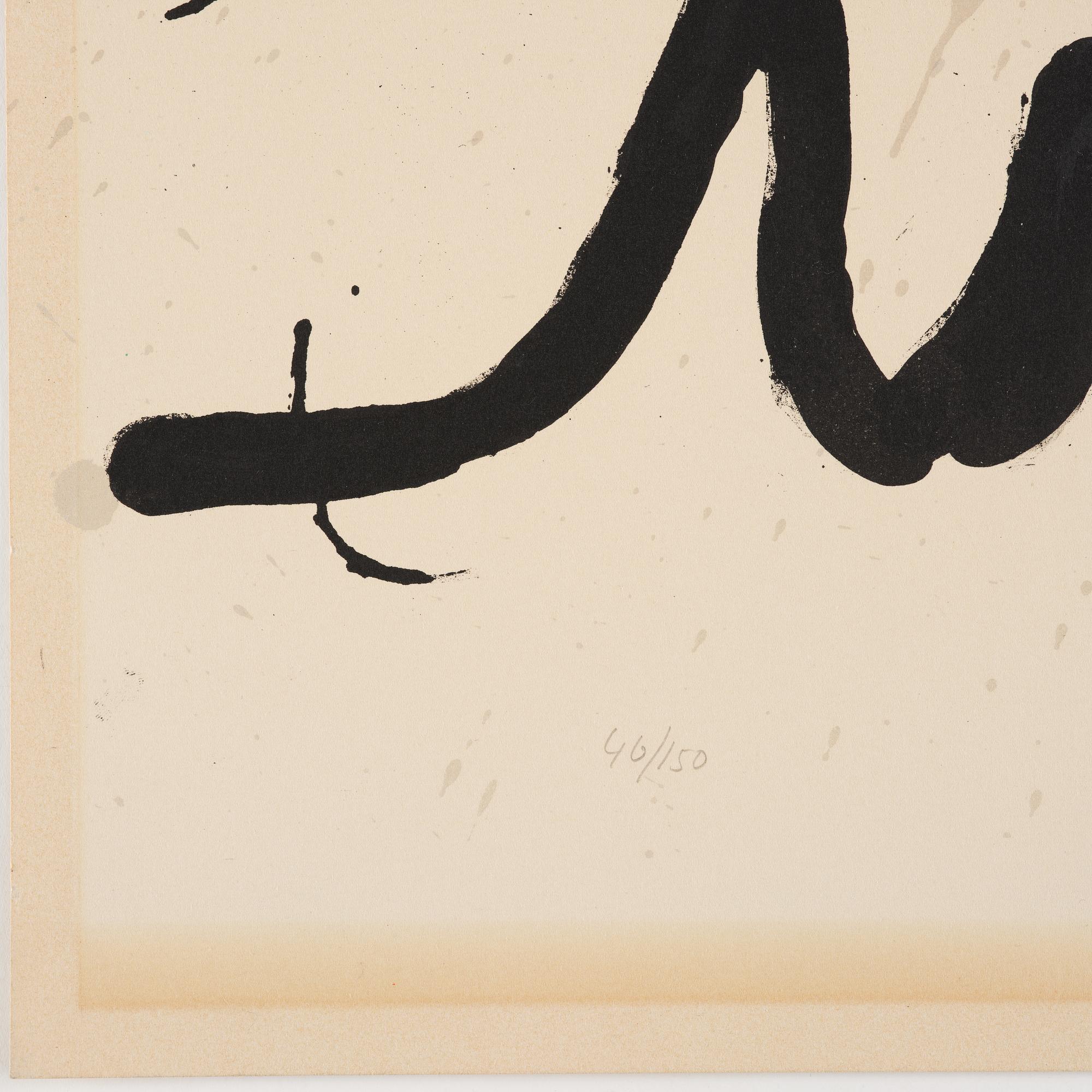 Joan Miró, Poster for the Exhibition 'Peintures sur Papier, Dessins'.