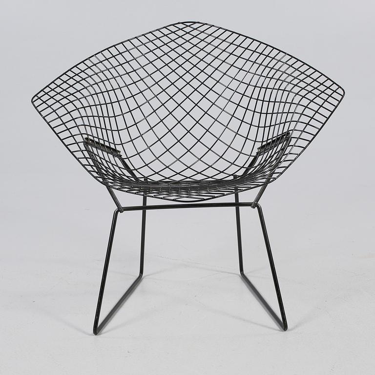 FÅTÖLJ, "Diamond Chair", Harry Bertoia, 1900-talets andra hälft.