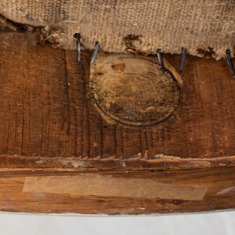 A pair of late 18th century Gustavian chairs by Johan Erik Höglander.