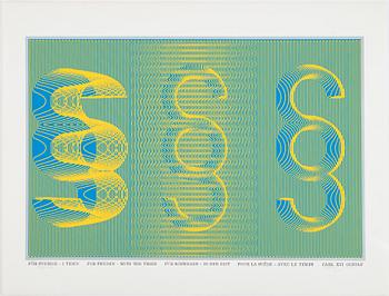 Sture Johannesson, silkscreen in colours, 1974, signed 97/100.