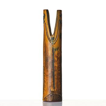 Wilhelm Kåge, a Farsta stoneware vase/sculpture in the form of a 'dragonfish', Gustavsberg Studio 1955.
