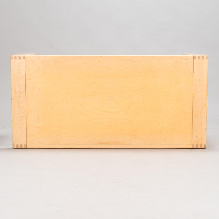 Esko Pajamies, A pair of 1970's 'Bonanza' armchairs, coffee table and sofa for Asko.