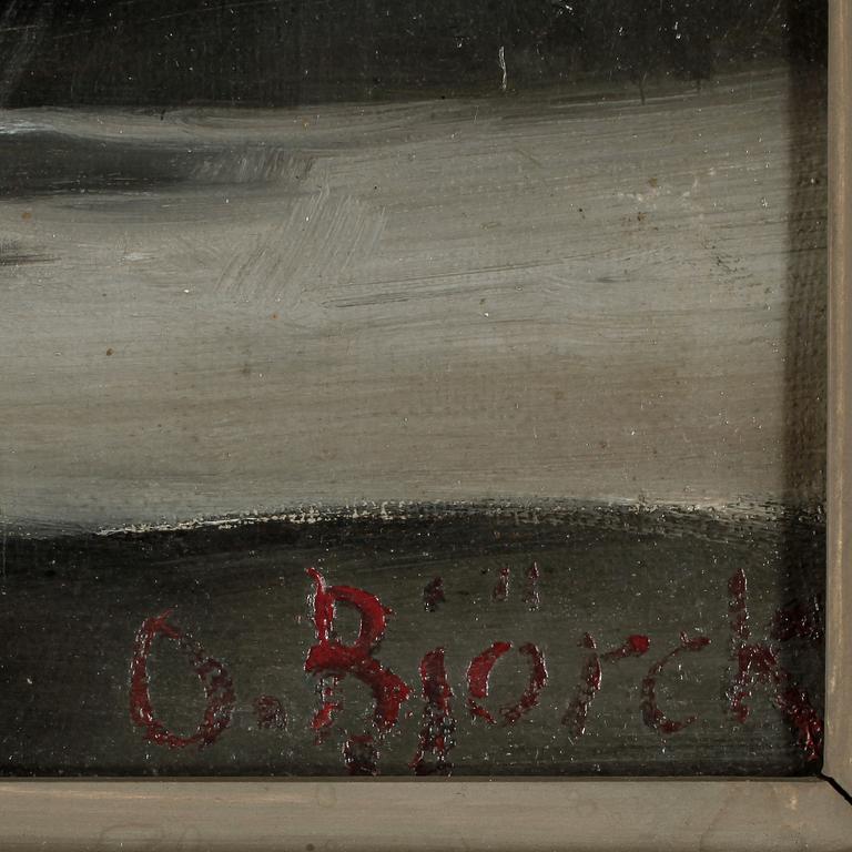 OSCAR BJÖRCK, Olja på duk, signerad.