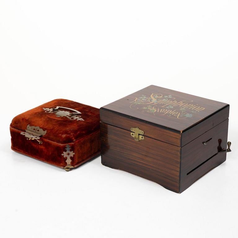 A music box, “Symphonion Simplex”, Germany, second half of the 19th century.