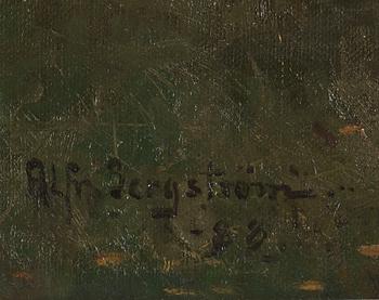 ALFRED BERGSTRÖM, olja på duk signerad och daterad 88.