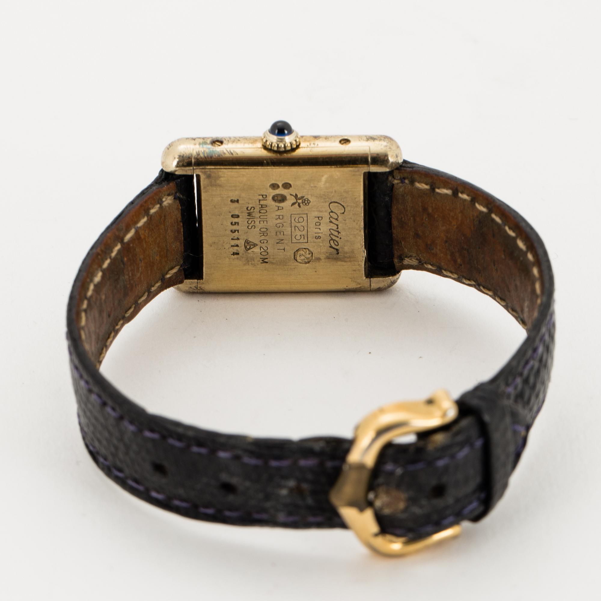 Must de CARTIER, armbandsur, 20 mm.