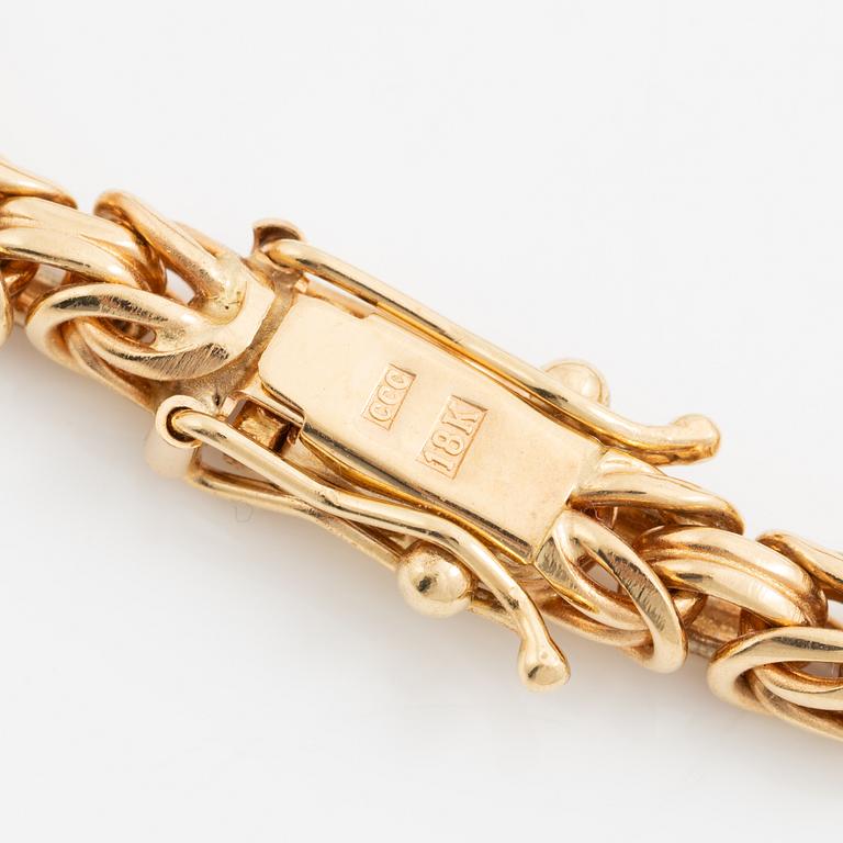 Bracelet, 18K gold, emperor link.