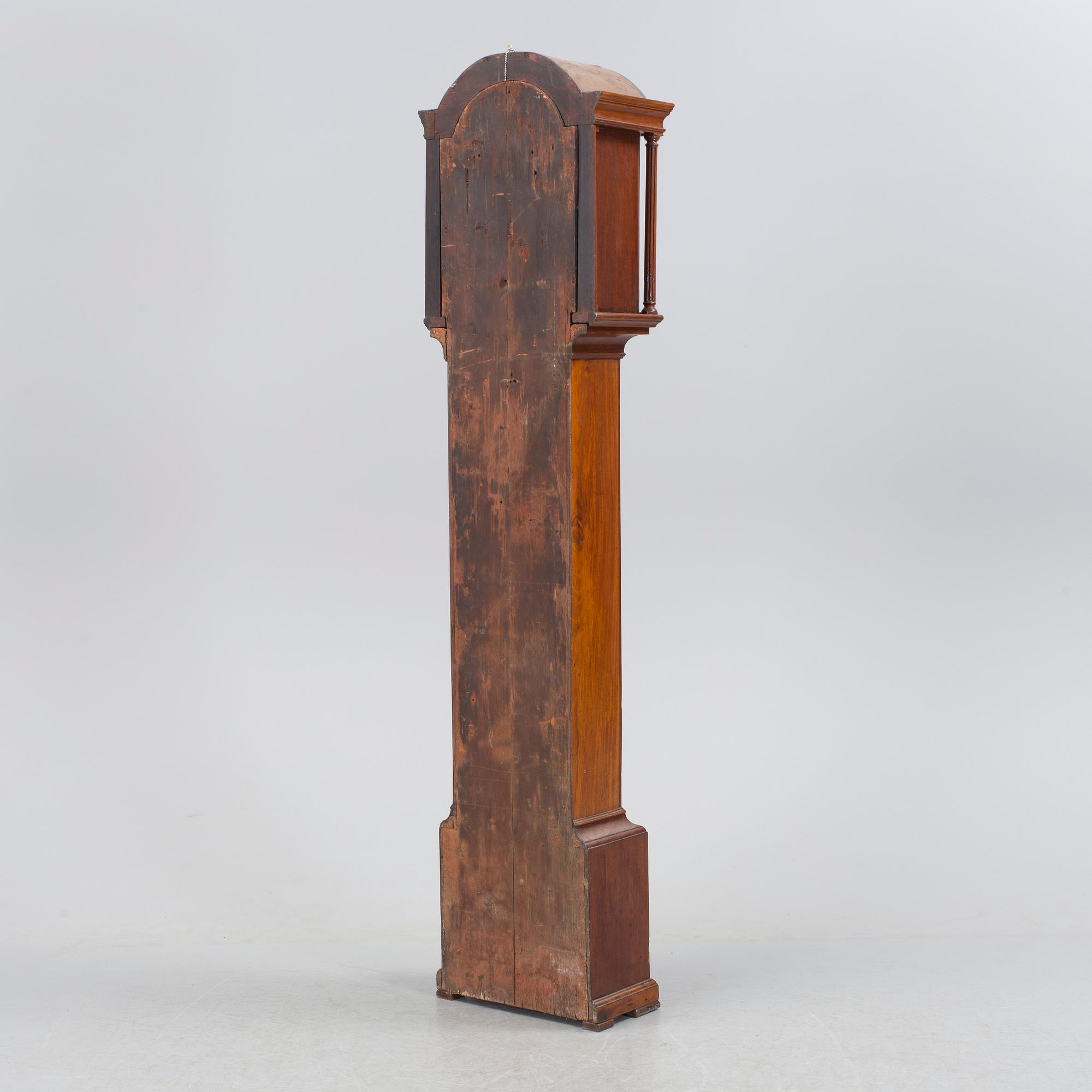 A Samuel Raworth mahogany long-case clock, Plymouth, England, late 18th Century.