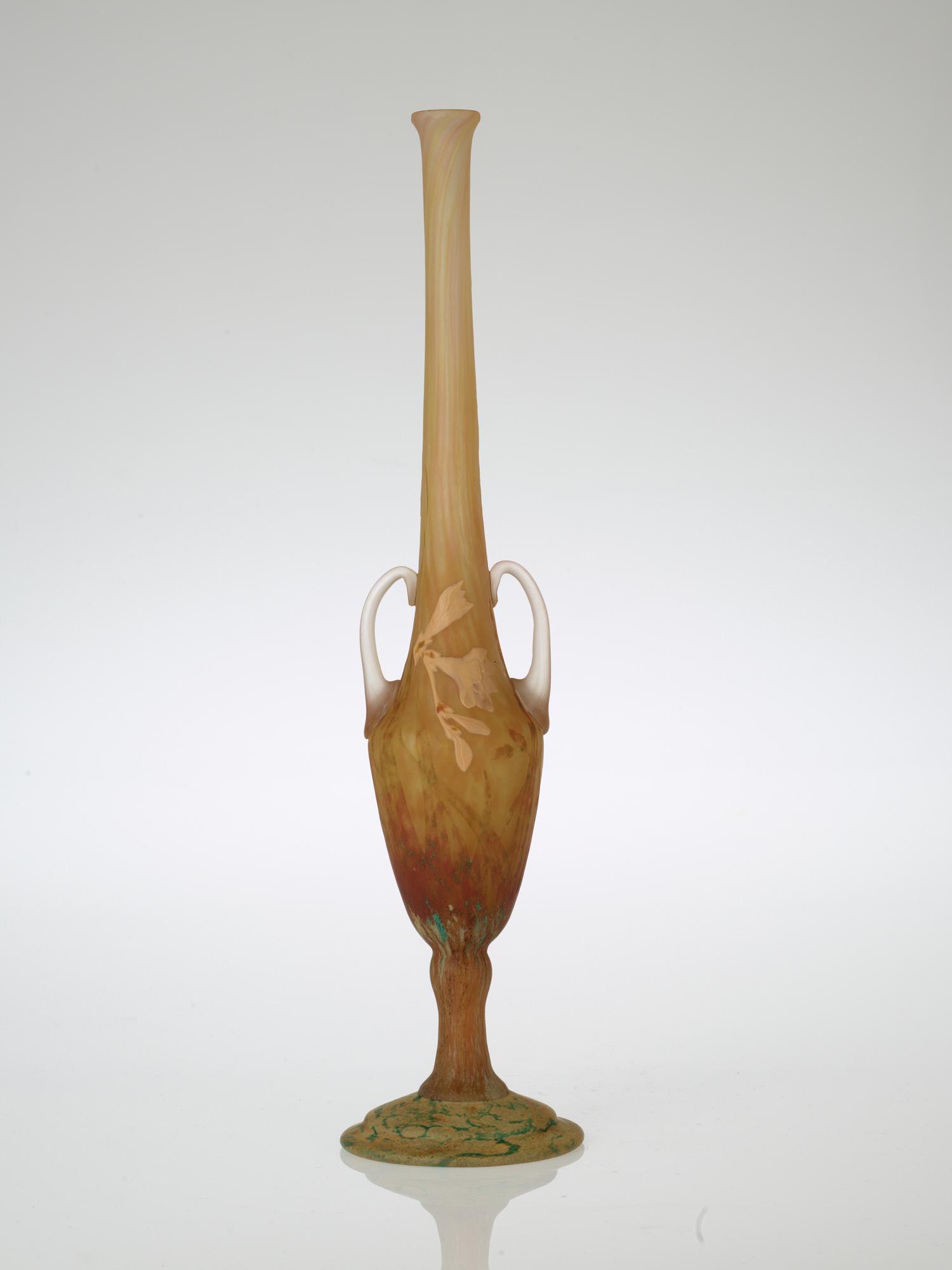 A Daum Art Nouveau cameo glass vase, Nancy, France.