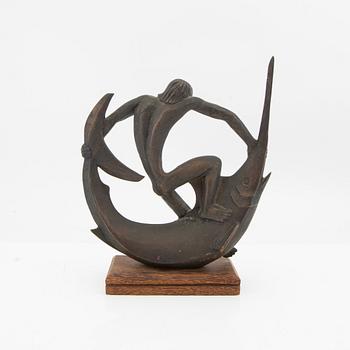 Edwin Scharff, sculpture signed and numbered 224/600 bronze.