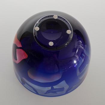 a glass bowl for Kosta Boda atelier, signed.