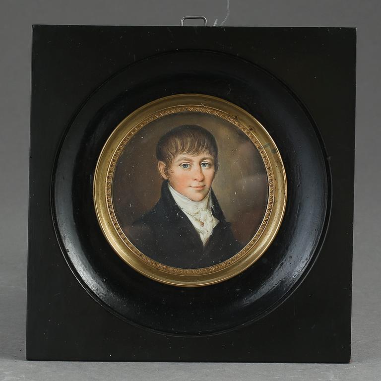 CARL VIERTEL, gouache på ben, signerad, daterad 1806.