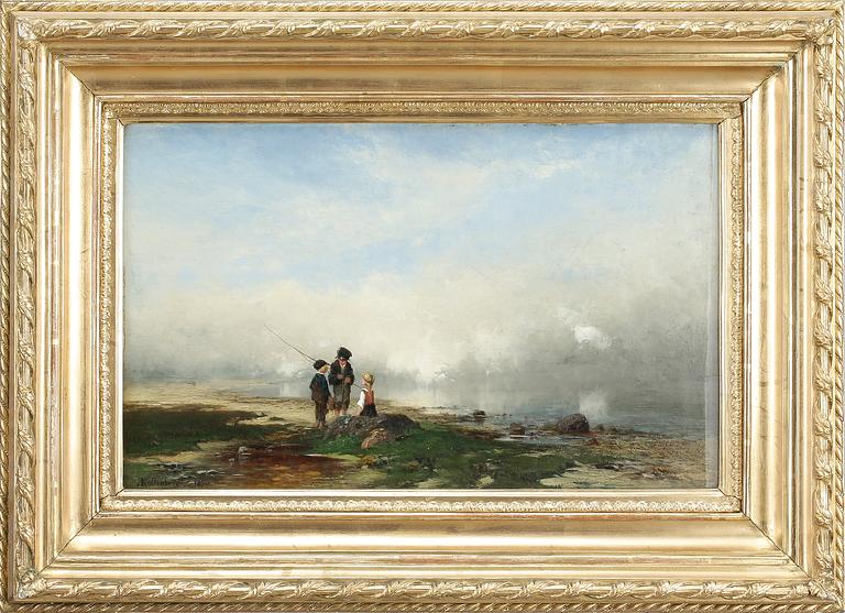 ANDERS KALLENBERG, olja på duk, signerad samt daterad 1870.