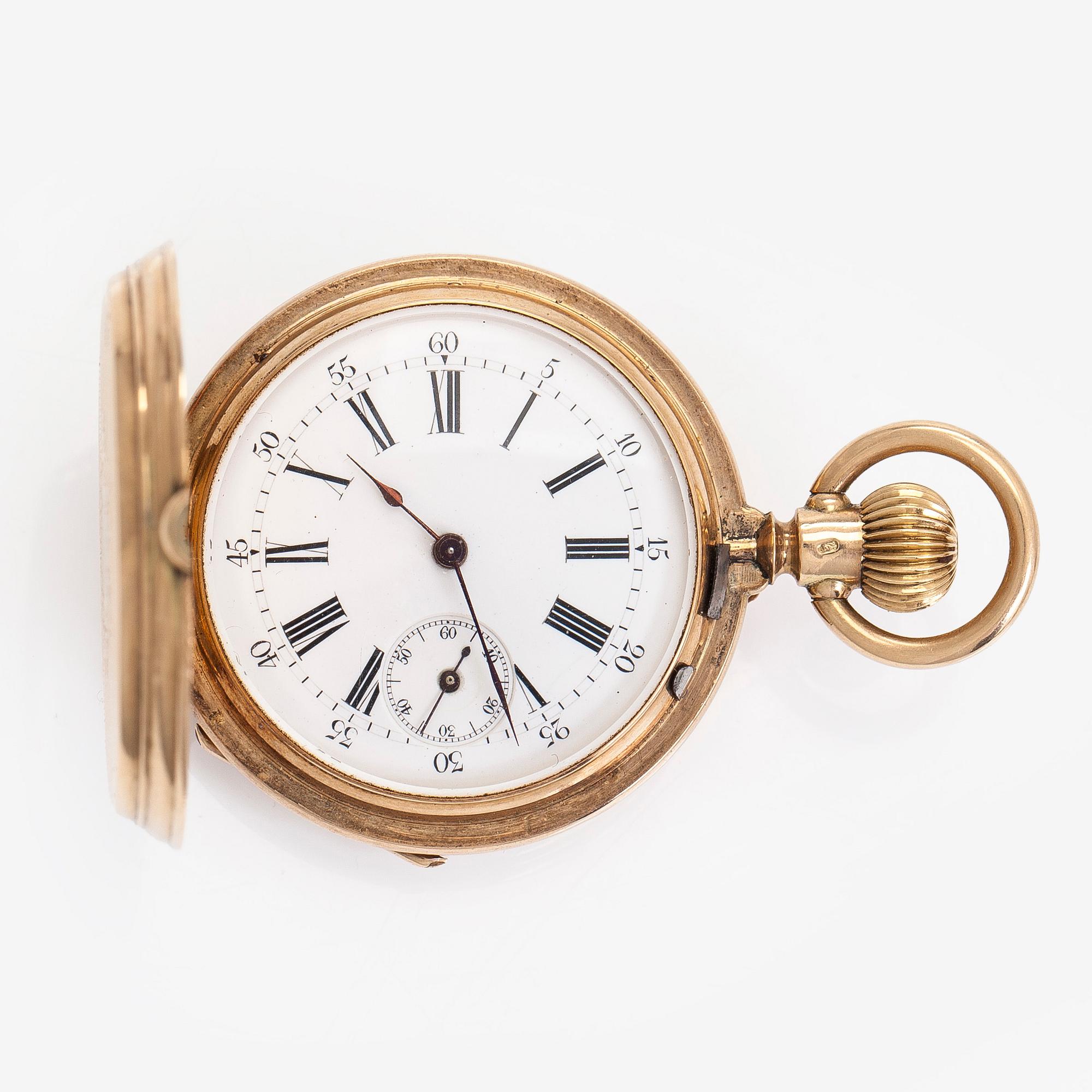 Borel Neuchatel, pocket watch, hunter, 37.5 mm.