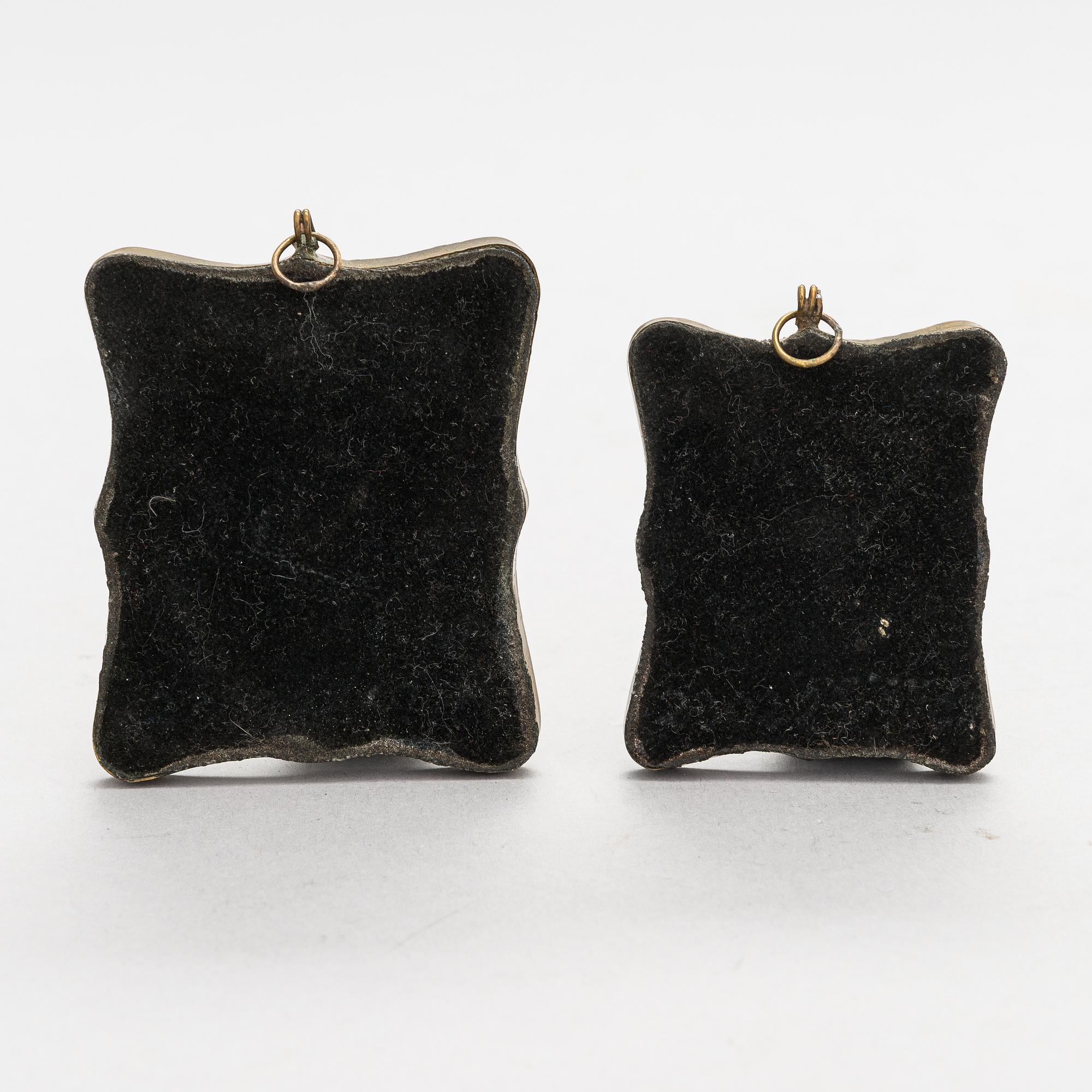 Matkaikoneja, 2 kpl, Venäjä, vuosisadan vaihe 1800/1900.